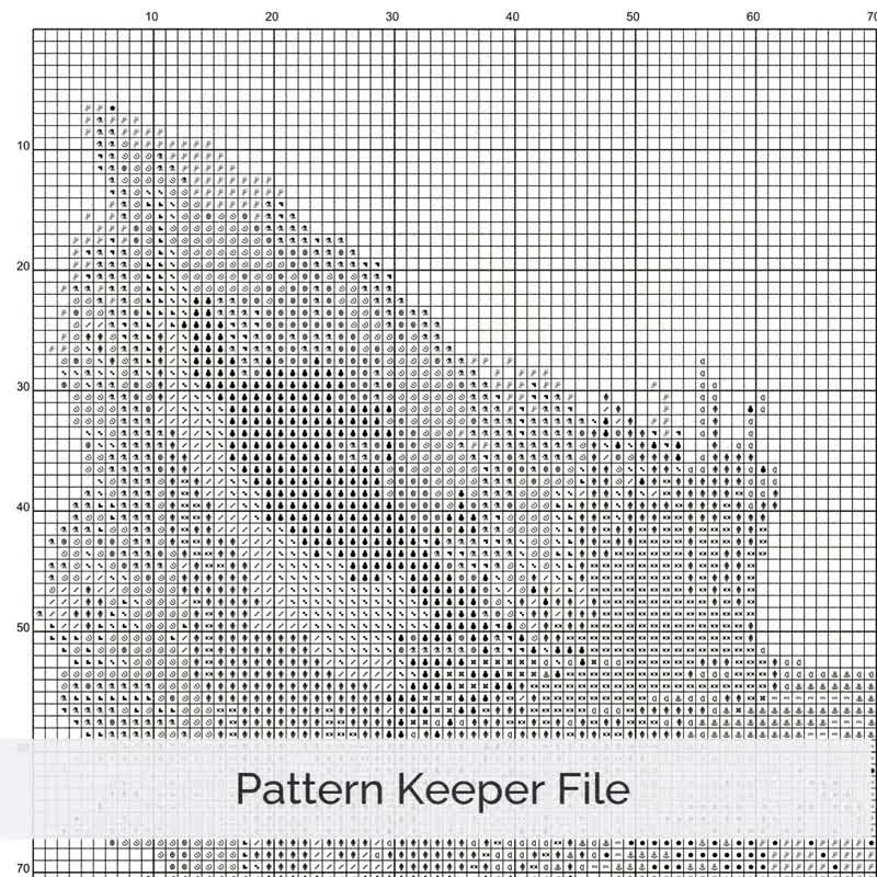 ヨークシャーテリアのクロスステッチパターン、ヨーキー刺繍PDF、即時