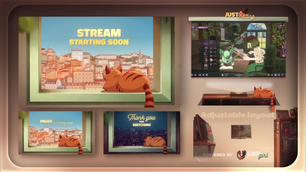 Lofi Girl Official Stream Overlay Kit – Streamlabs Desktop Edition video poster