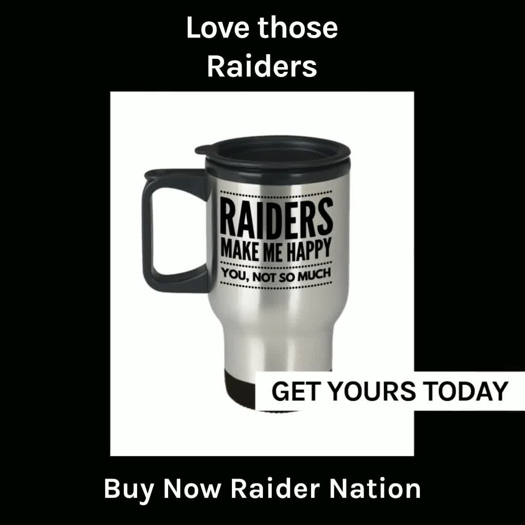 NFL Las Vegas Raiders Stainless Steel Travel Tumbler Coffee w/ Laser Graphic