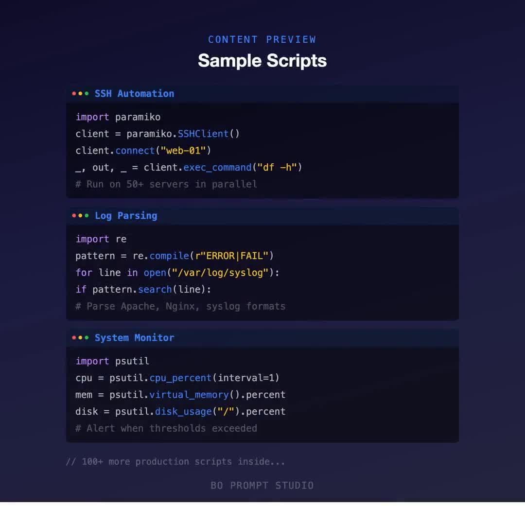 Script Python per l'automazione IT / Guida DevOps per amministratori di sistema (Download PDF) video poster