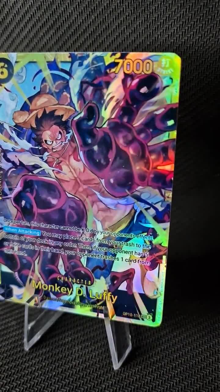 モンキー・D・ルフィ ホログラムカード ワンピース プロキシカード ホログラム - モンキー・D・ルフィ OP10