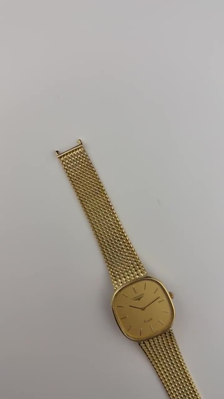 LONGINES 960 3228 Gold Dial 30mm Quartz Watch Vintage - Etsy Israel