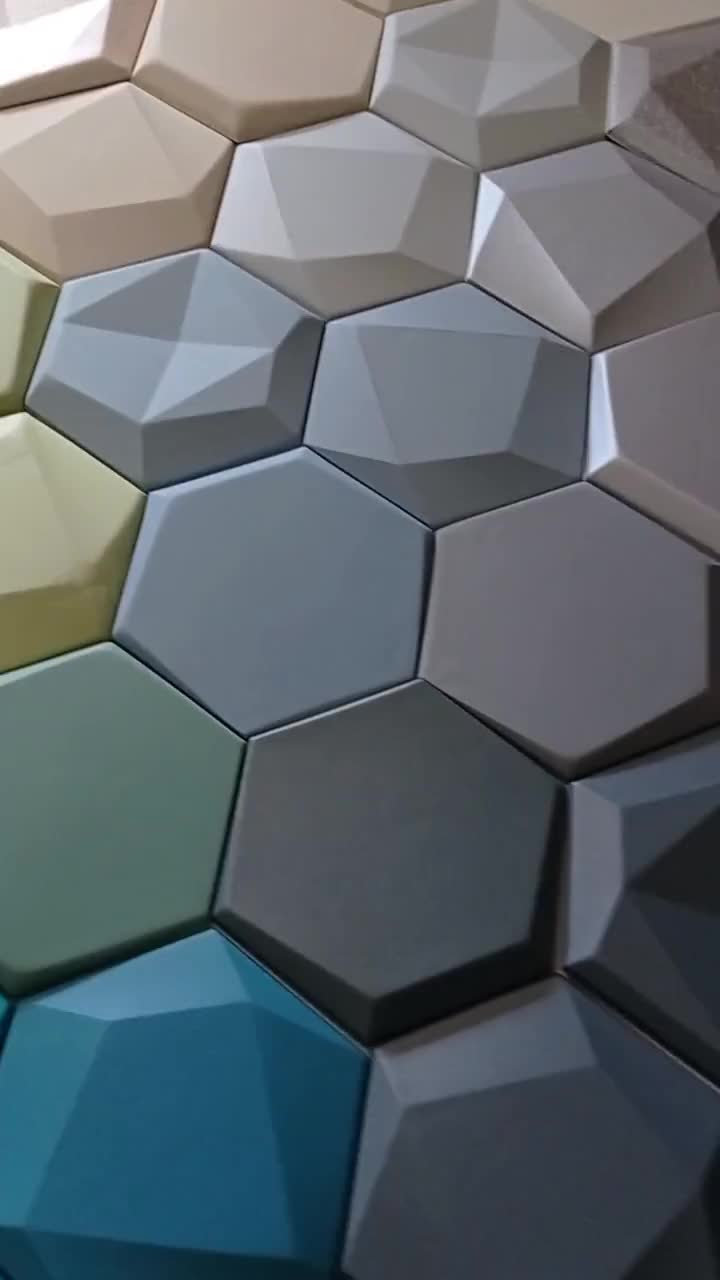 Paquete de 10 paneles de pared hexagonales autoadhesivos para despegar y  pegar, paneles decorativos de espuma para cubrir paredes en muro, azulejos
