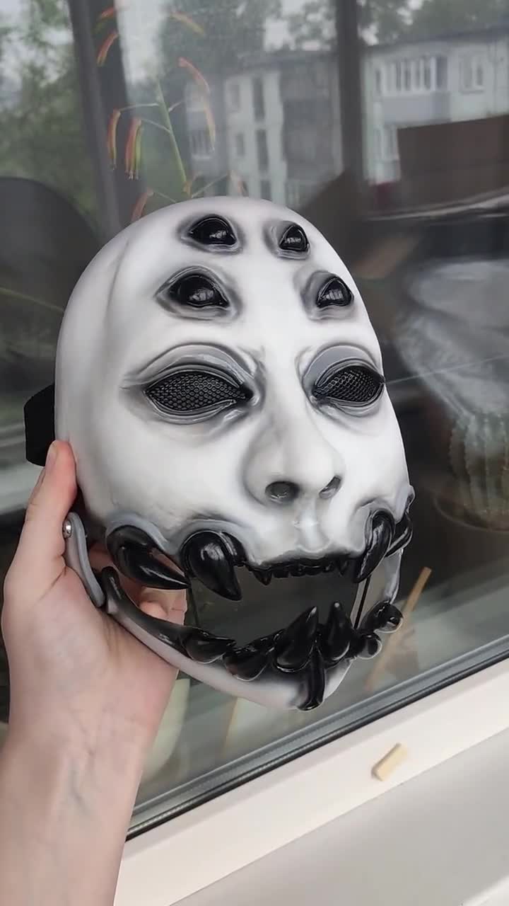 cool white mask