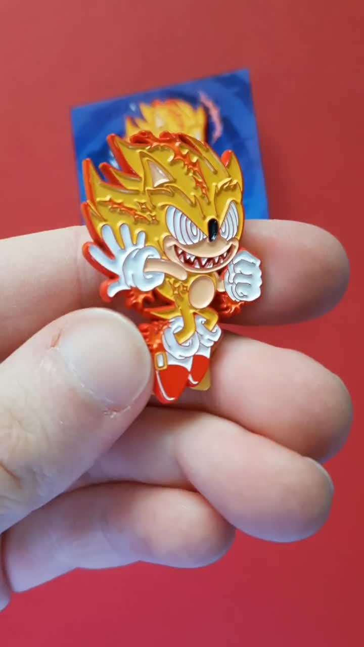 Fleetway Super Sonic Pin, Sonic the Comic, Stc - Etsy