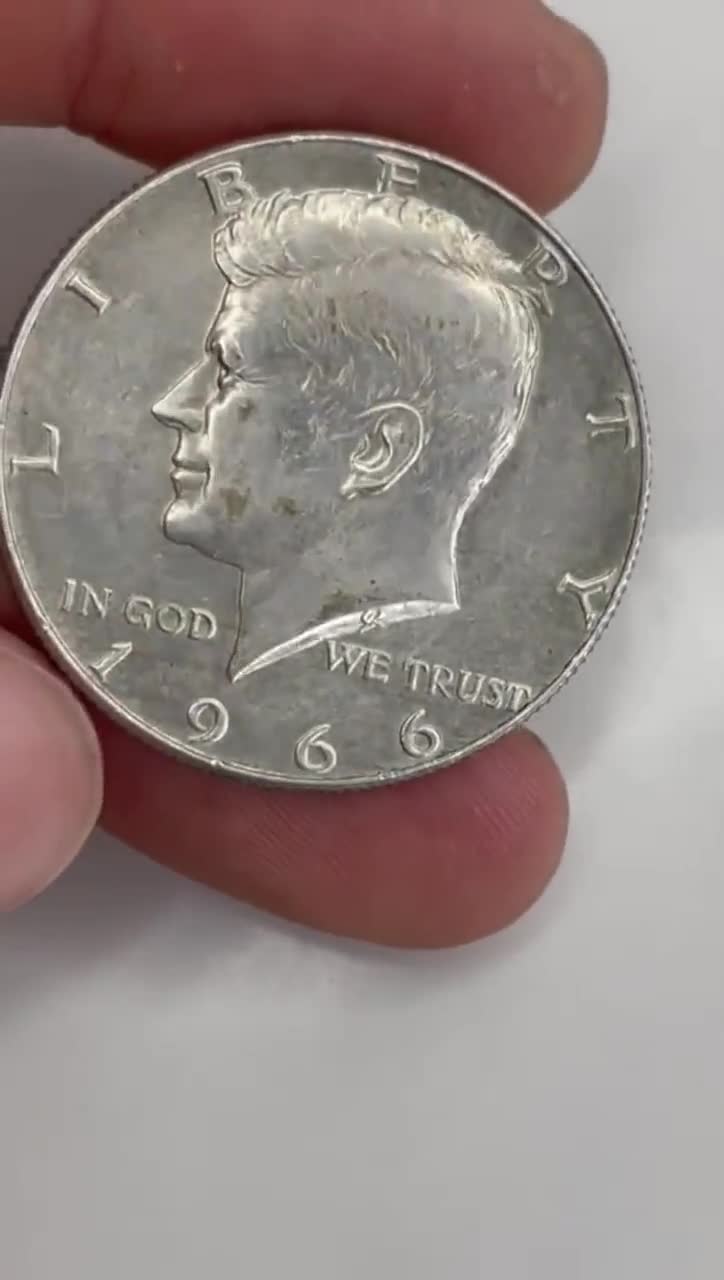 アメリカ 1966年 SMS .ケネディ ハーフダラー 銀貨 MS67 1966 セルバー ケネディ ハーフダラー - アンティーク 1966 ケネディ
