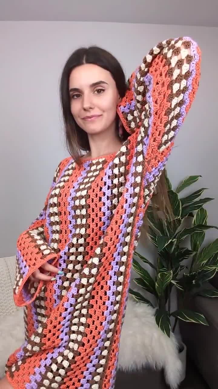 Taylor Crochet dress pattern-Crochet pattern-Granny stitch-Easy  Customizable pattern dress PDF-Festival Taylor crochet dress-7sizes XS-3XL