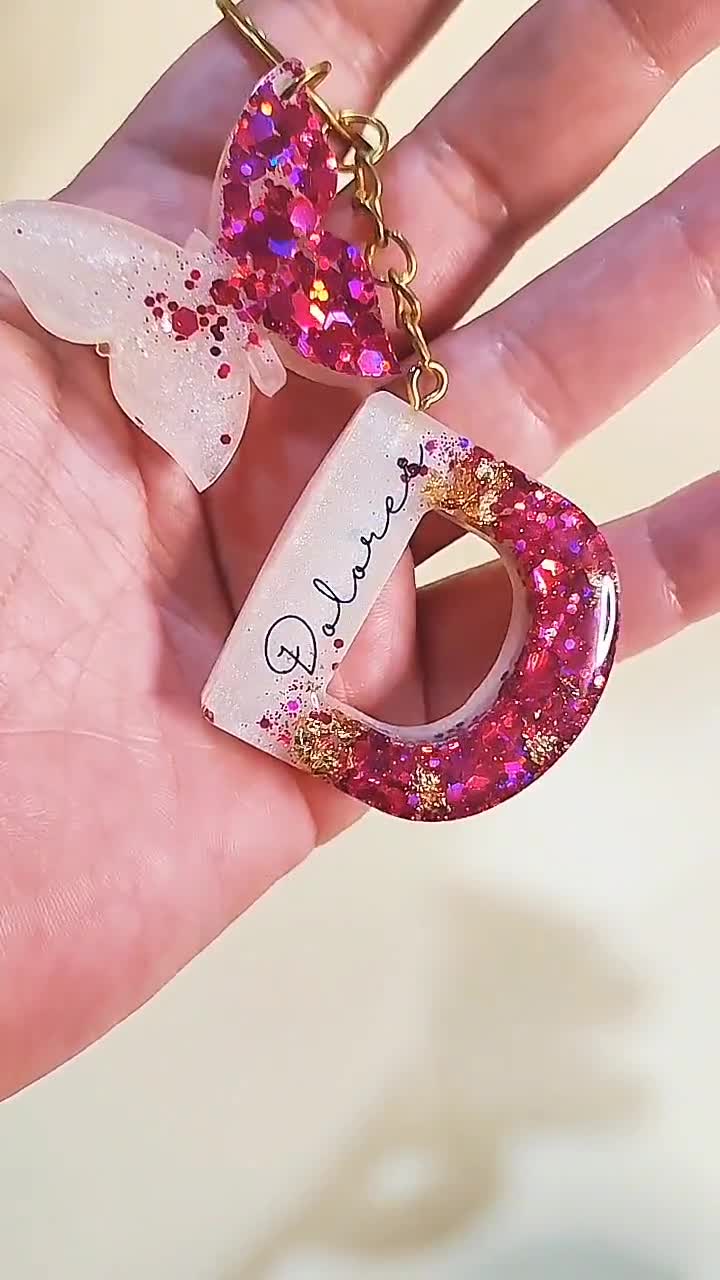 1 Confezione Di Portachiavi Con Lettere Dalla A Alla Z, Graziosi - Foto 6