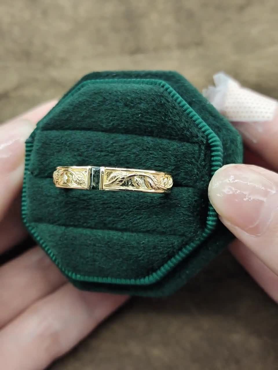 Seiyang Anillo De Compromiso De ágata Musgo Natural De Plata De Ley 925 Con ágata Musgo, Juego De Anillos De Compromiso De Promesa De Boda, Regalo De Joyería Para Mujer, Plata