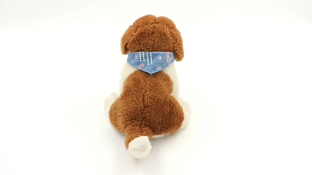 Leosco Germany 子犬用ぬいぐるみ：茶色と白の犬用ぬいぐるみ - Etsy 日本