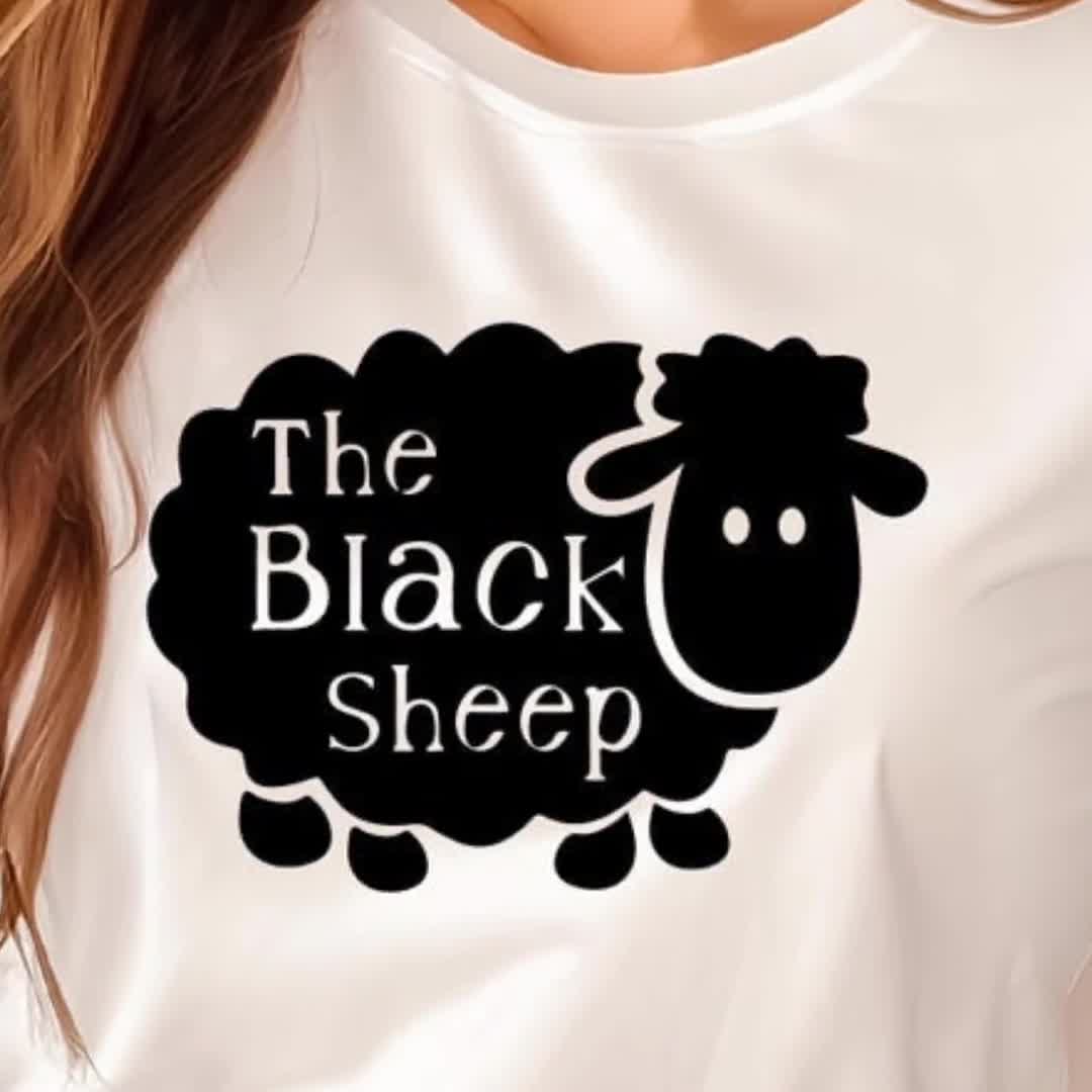 Black Sheep US オリジナル　5枚セット ブラックシープSVGバンドル：Cricut用反体制派デザイン（デジタル