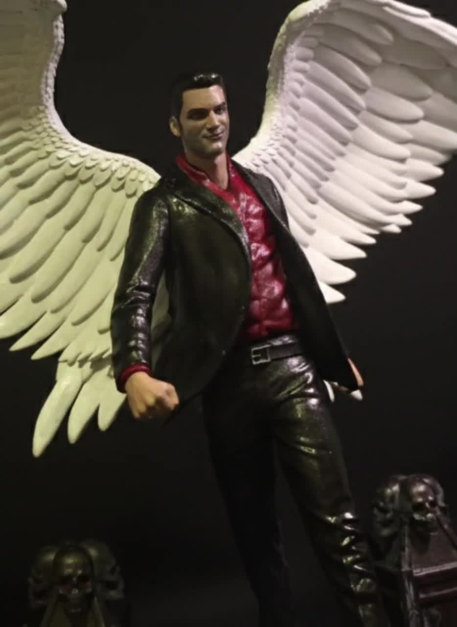 Lucifer Morningstar 3D Resin Statuette – Hand-painted Collectible