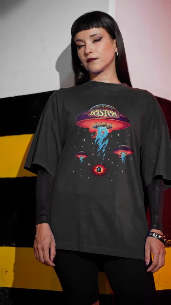 Boston U.S. Tour 1987 T Shirt, Classic Rock Band Concert Tee
