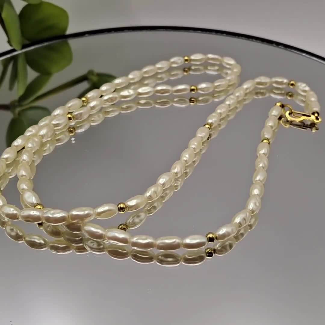 Vintage Marvella Faux Pearl Necklace, 1960s Jewellery, Patented