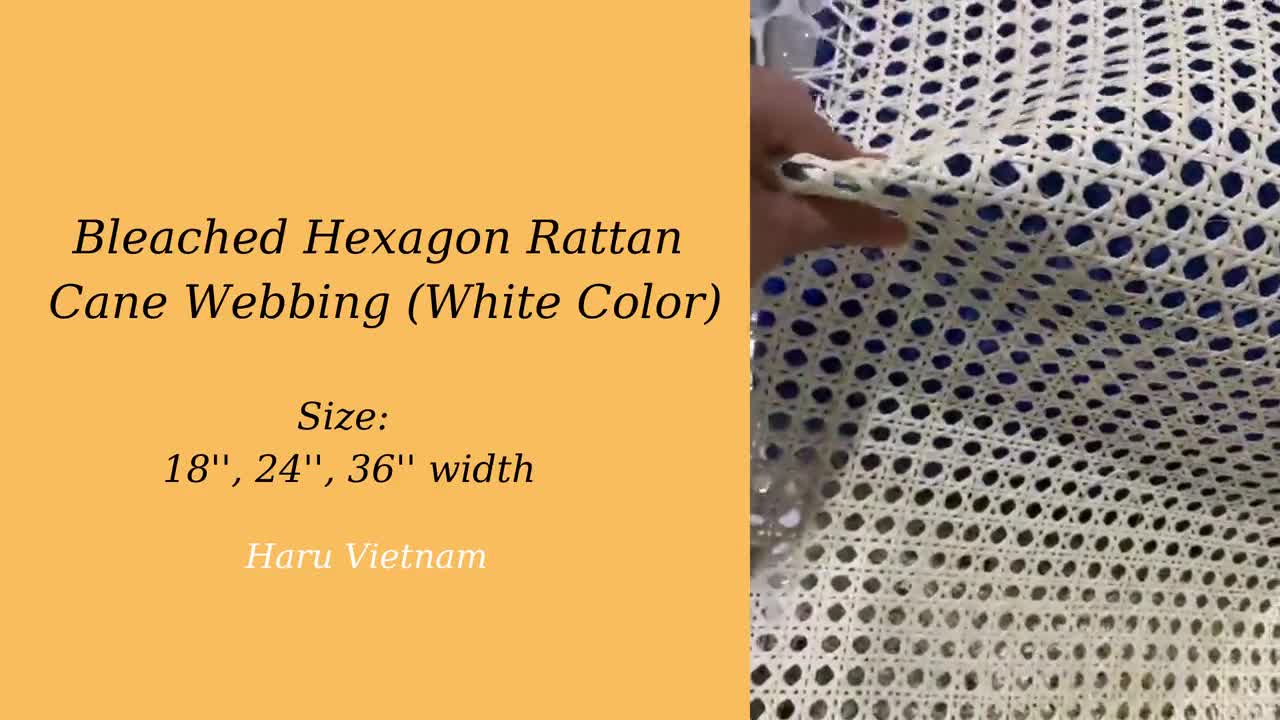 Rattan Cane Webbing Roll for DIY Project Bleached Cane Fabric Perfect for  Your Furniture 