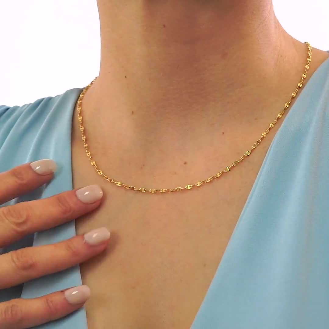 【14K】ドーターズジュエリー Sparkle chain necklace 14K] Sparkle chain necklace - DAUGHTERS JEWELRY