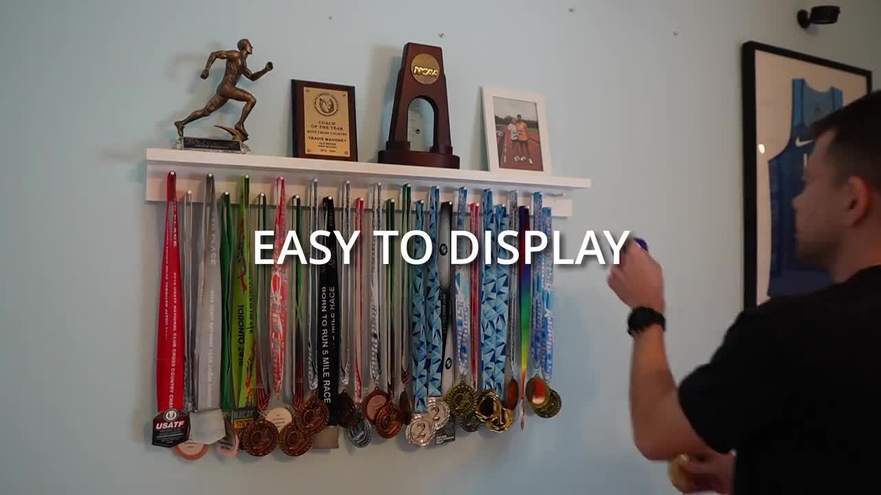 CREATCABIN Support D'Affichage Médaille Football Étagère