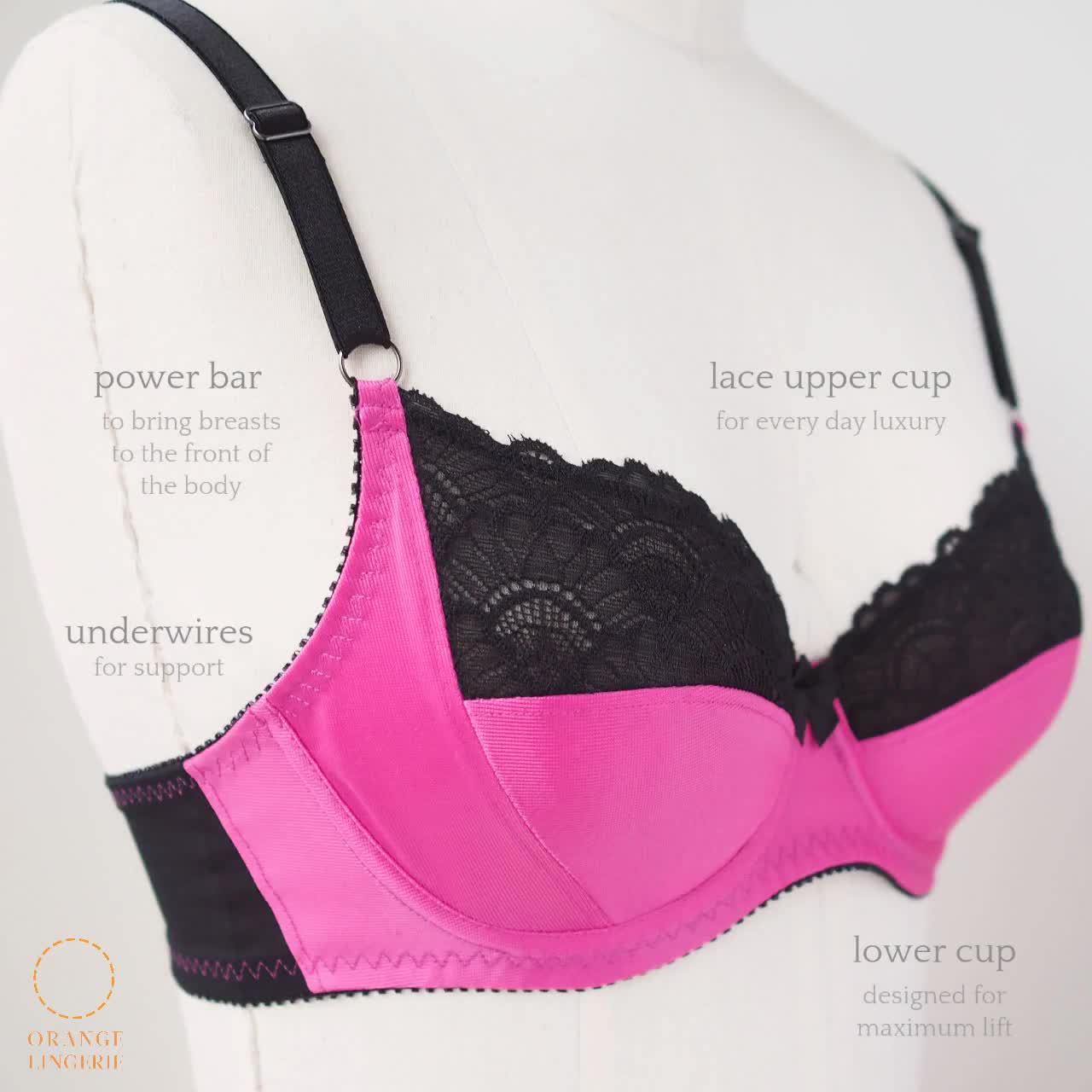 Instant Download PDF Lingerie Sewing Pattern for an Underwire Bra  Engineered for Great Shaping and Support Marlborough Bra 