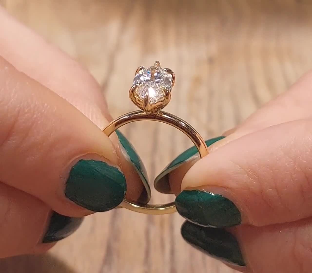 1.5 Ct Marquise Diamond Vintage Ring, Lab Grown Diamond Ring