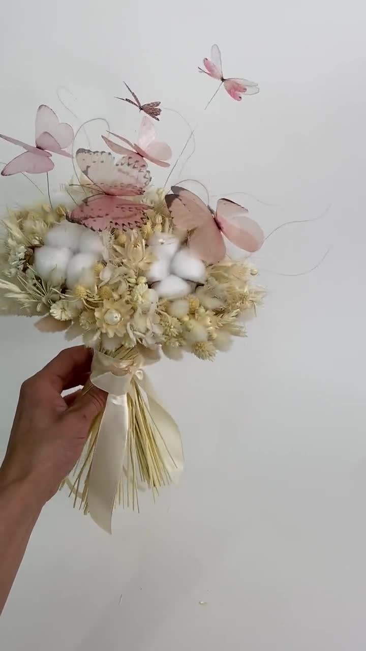 Wedding Bouquet with magic Butterflies! Magic Bouquet of Silk