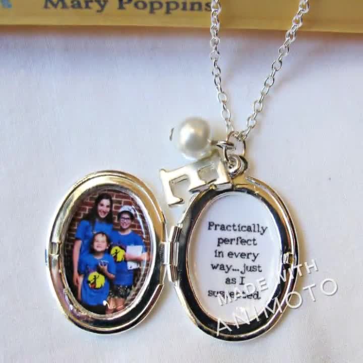 Mary poppins necklace on sale silver