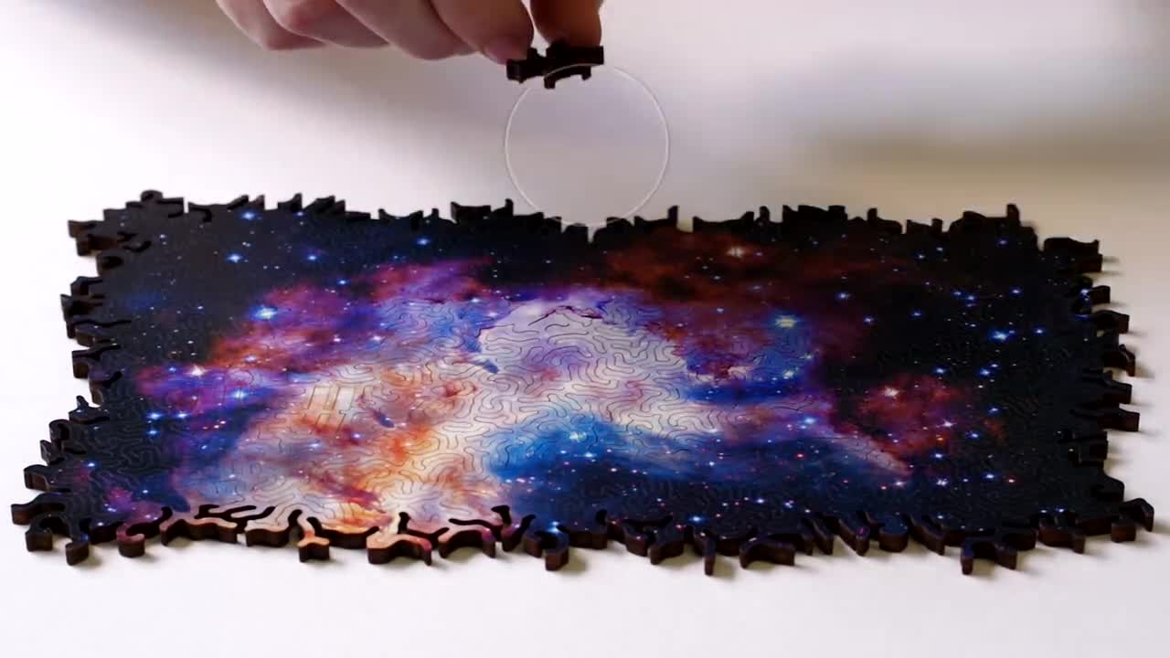 Infinite Galaxy Puzzle 2 - Wooden Jigsaw Puzzle by Nervous System