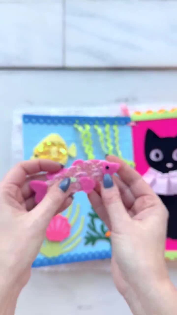 Libro de actividades de fieltro personalizado, libro de actividades sensoriales a medida video poster