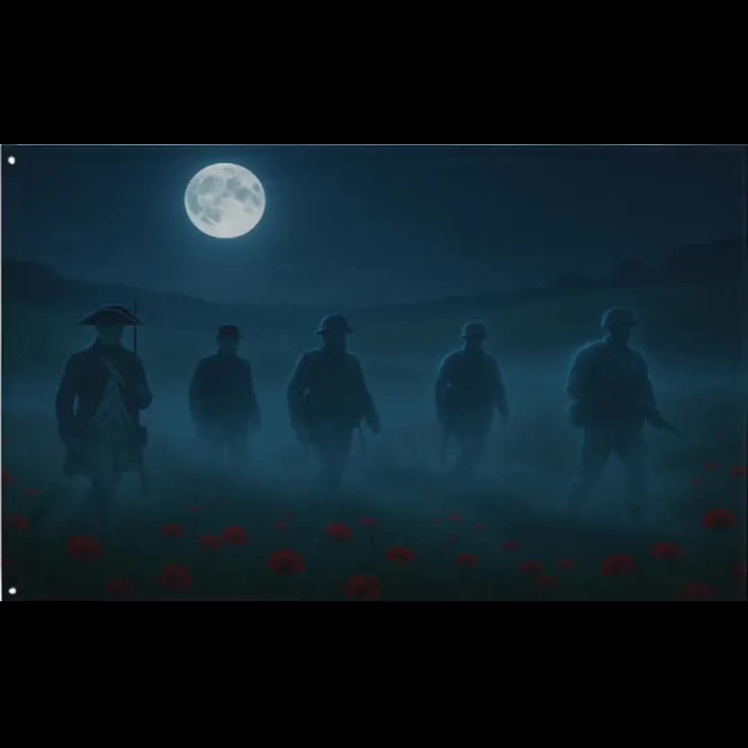 Memorial Day Ghost Soldiers Flag video poster