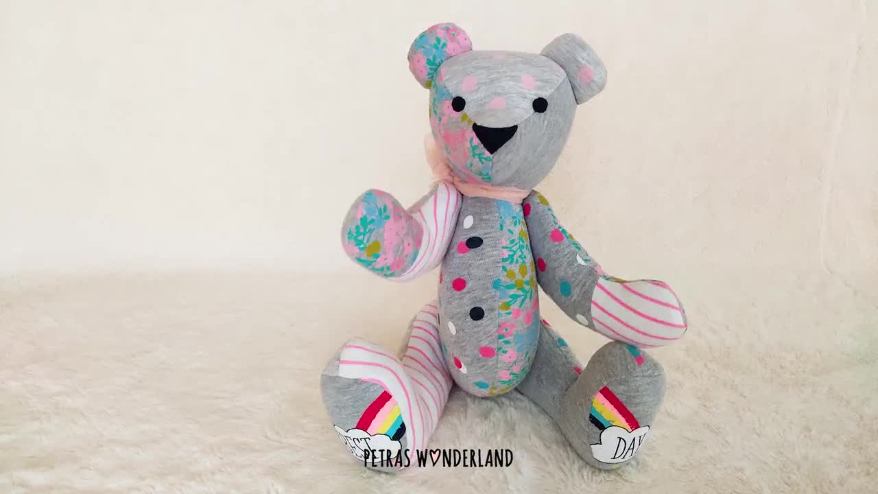 Memory Bear 9 inches - PDF sewing pattern and tutorial – Petras