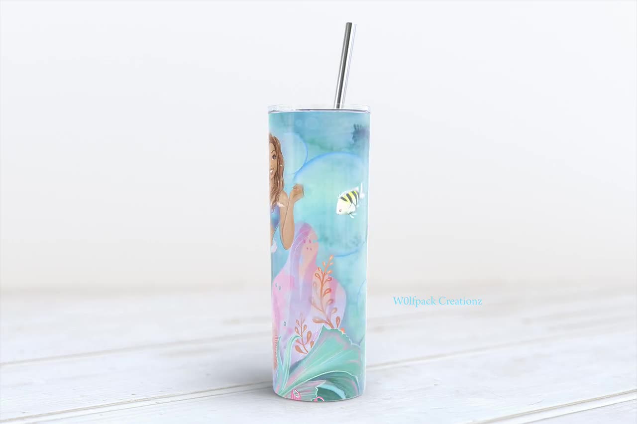 Little Mermaid Tumbler Wrap 20 Oz – Think Big Dream Big Publishing