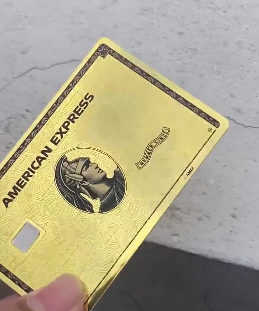 24K Gold Collectible Centurion Metal Card: American Express