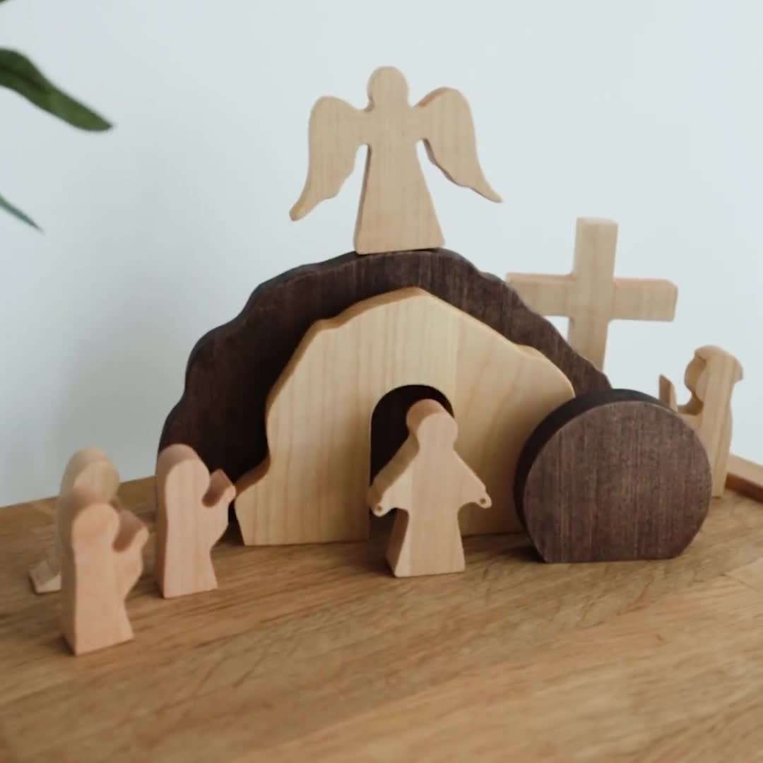 Bestverkochte duurzame hars ambachten geboorte Jezus 18,5 cm kerststal set 11-de