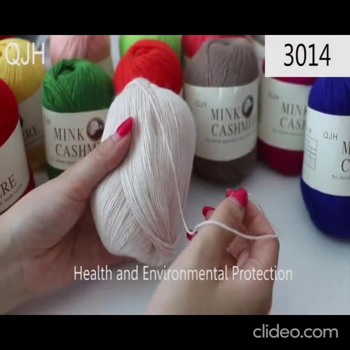Mink Cashmere Yarn 50g, 338m - Hand Knitting, Crochet Yarn - Scarf