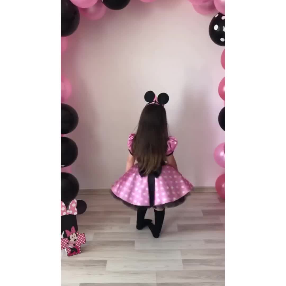 Minnie Mouse Robe pour 2-8 ans Fille Princesse Robe Enfants Fête  d'anniversaire Vêtements Robes pour filles Vêtements décontractés