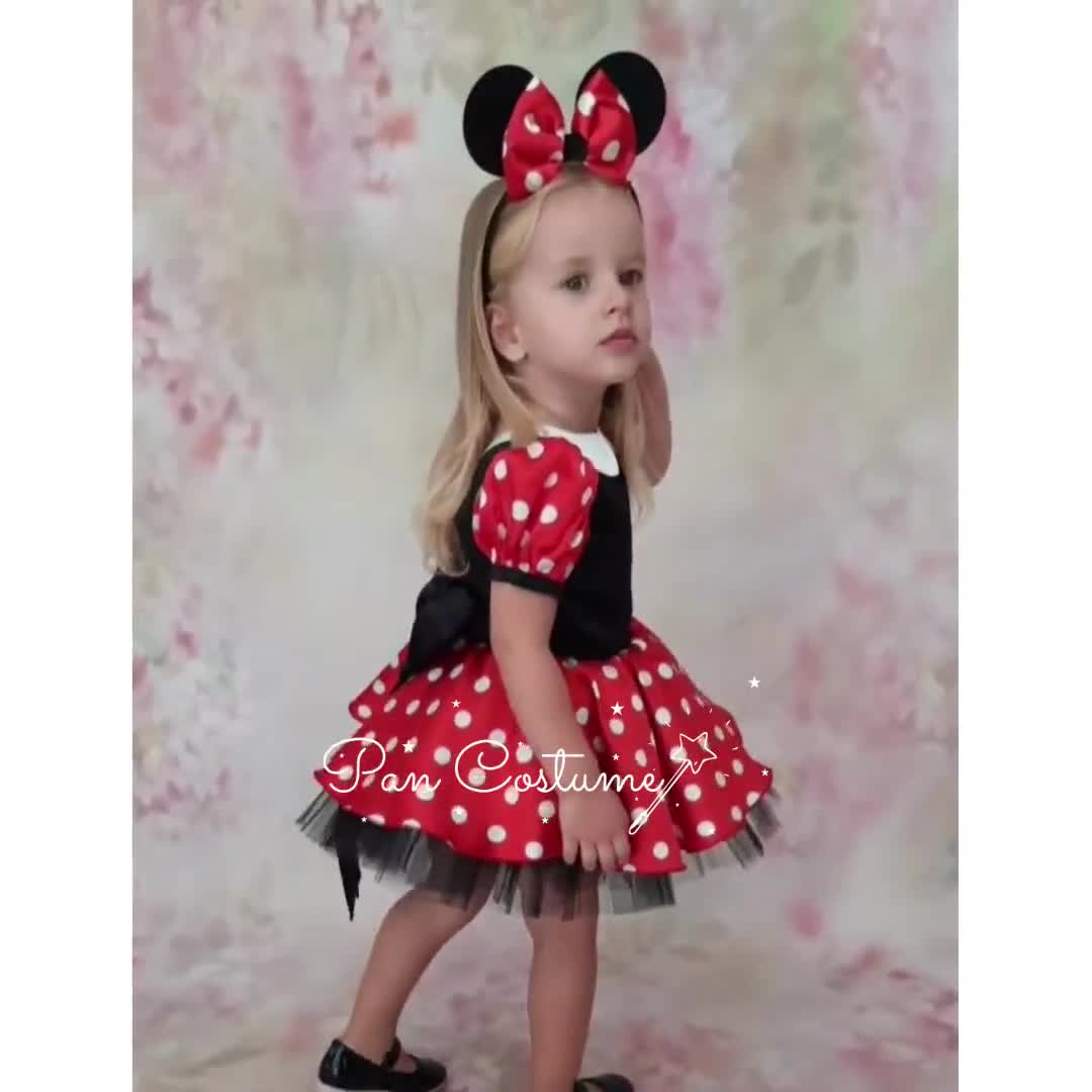 Traje de cumpleaños de Minnie Mouse para niños. Disfraz - México