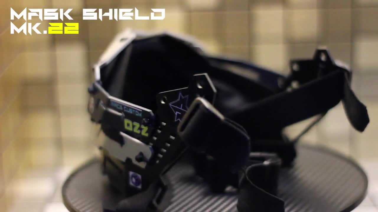 Cyberpunk Mask Techwear Mask Design by Gins MK.22 
