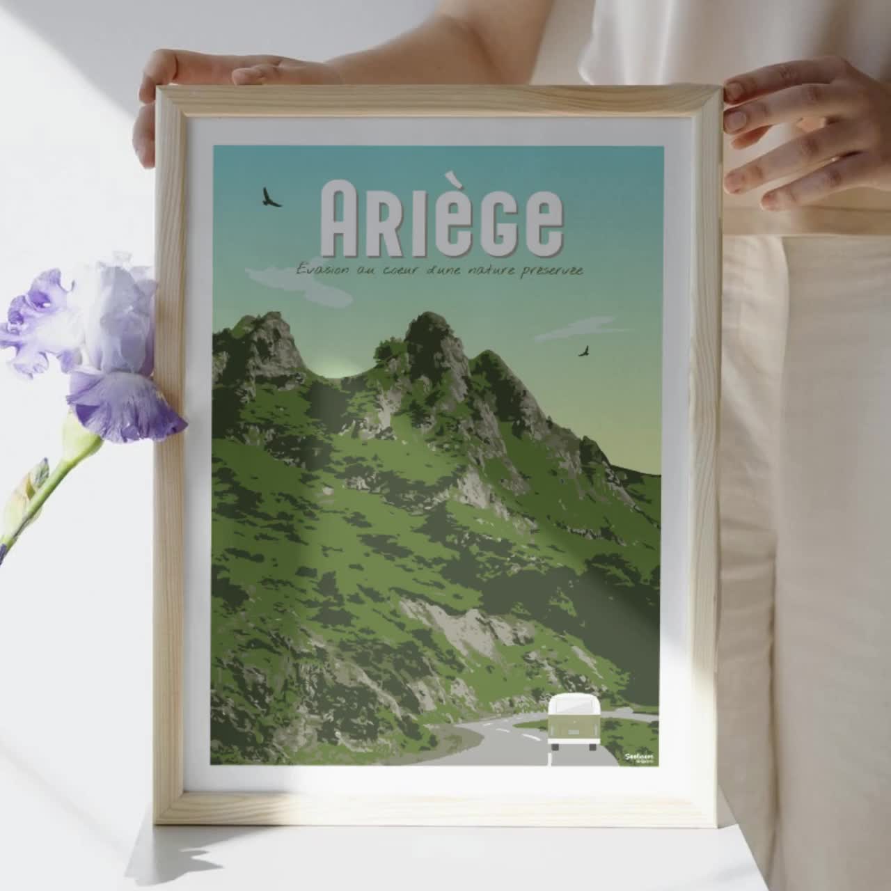 Affiche Alpes Chamonix Mer Glace - Affiche Vintage