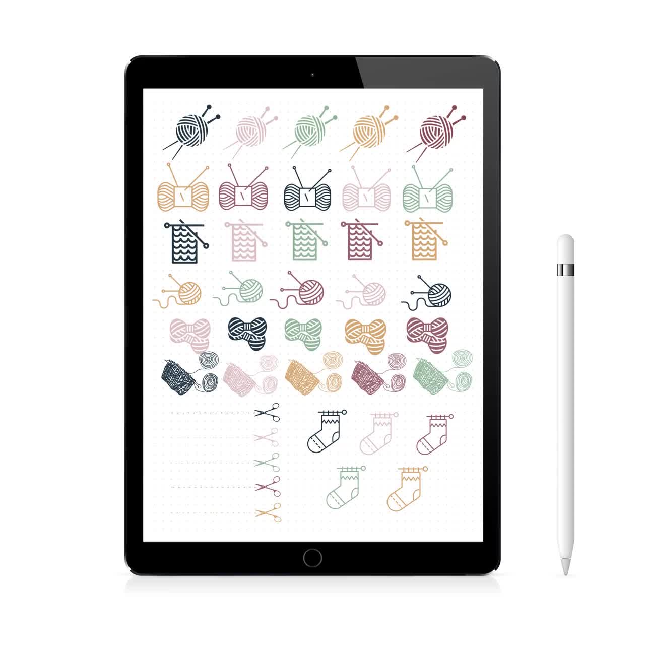 Knitting Project Planner Digital Goodnotes, Digital Knitting Planner,  Digital Tabs, Digital Journal Goodnotes, Digital Knitting Journal 