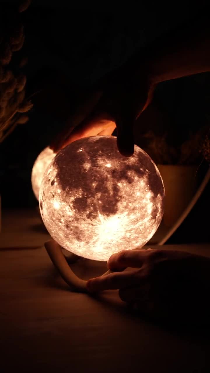 Buy Moon Lamp Bedside Moon Lamp Moon Night Light Desk Lamp Lithophane 3D  Print Moon Lamp Modern Decor Lamp Online in India 