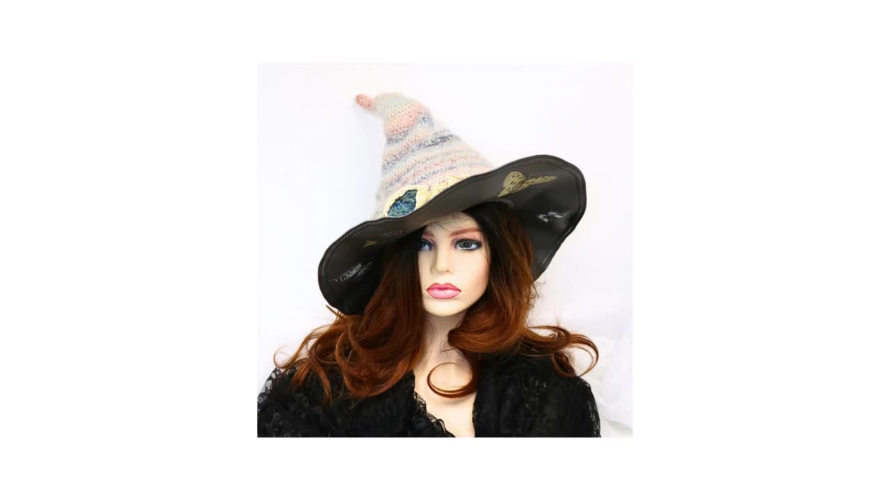 Extra Large Witch Hat, Extra Wide Brim Witch Hat, Black Witch's Hat,  Halloween Hat, Witch's Hat for Order 