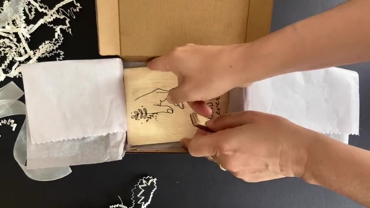 Personalized Gift For Mom, Engraved Custom Wood Card, Mother's Day Keepsake Handmade Present video poster