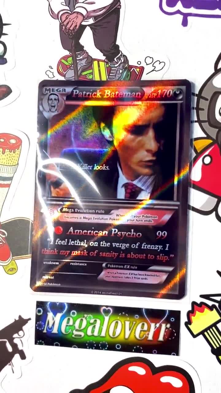 american psycho pokemon card Birthday The Emporium Spooky Goods & More LLC Bone or eggshell? Premium cards