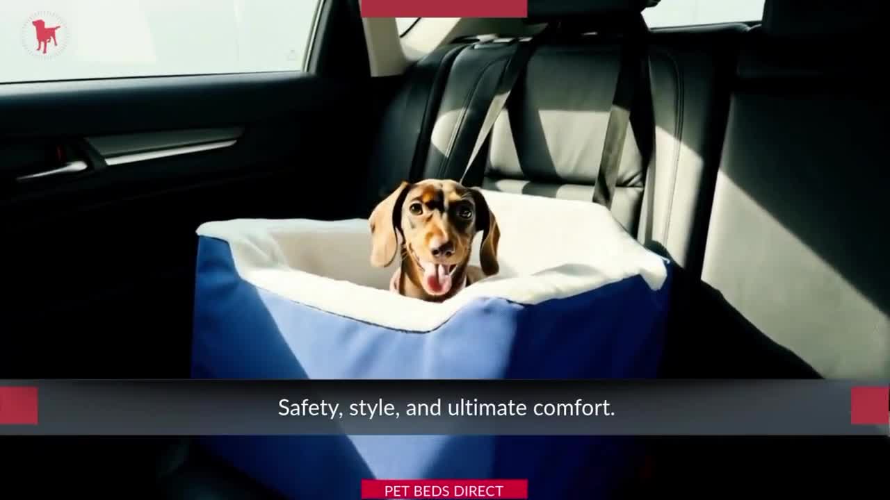 Dog Car Booster Seat Safety Travel Safe Puppy Pet Soft In Small (32x42x42) Red - Australia - View #5
