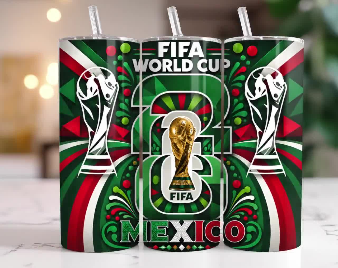 FIFAワールドカップ2026タンブラーラップ、フットボールタンブラー