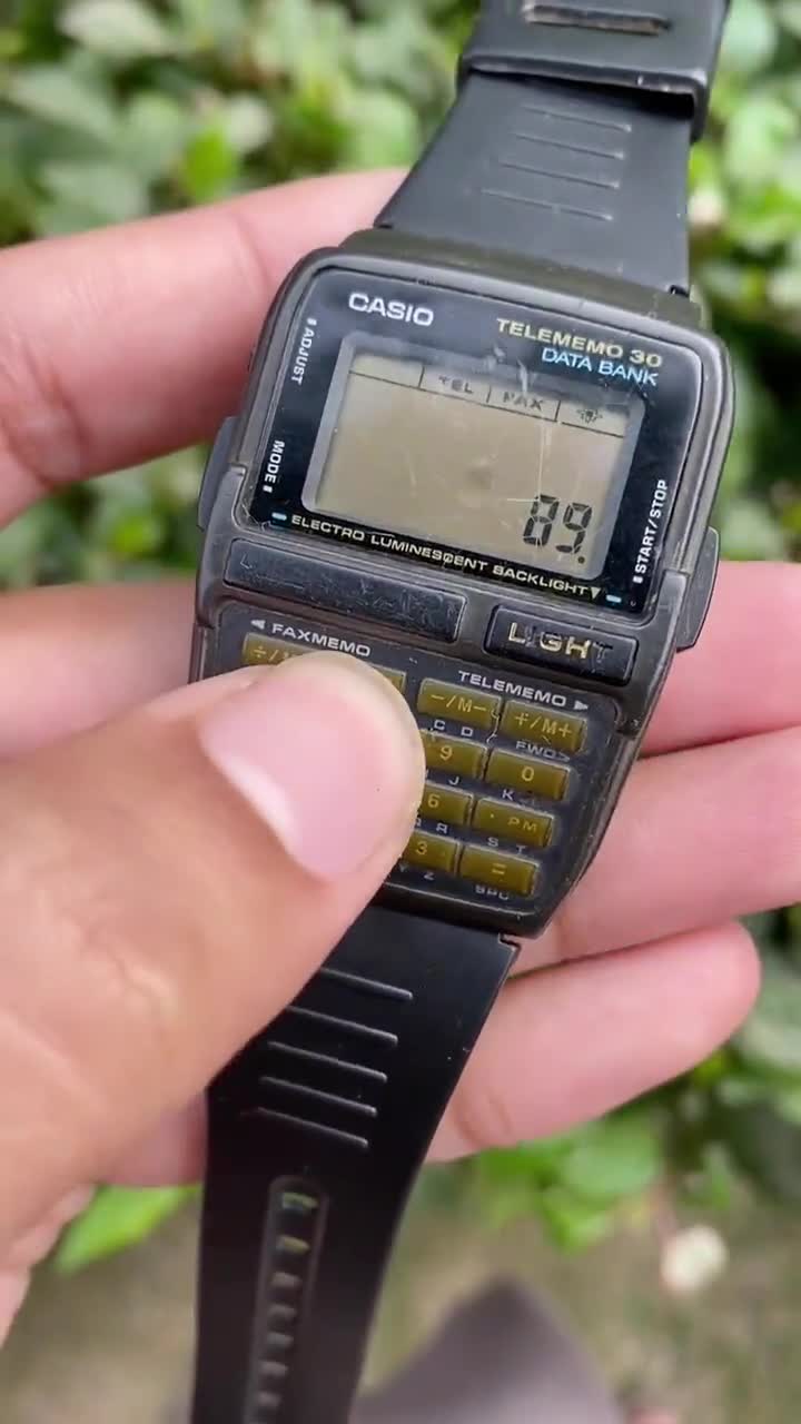 Vintage Casio Data Bank Telememo 30 Calculator Digital 1253 DBC-30