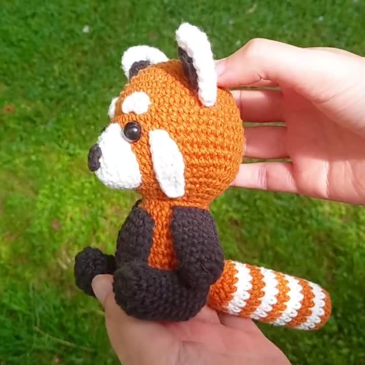 レッサーパンダのあみぐるみかぎ針編みパターン - Etsy 日本