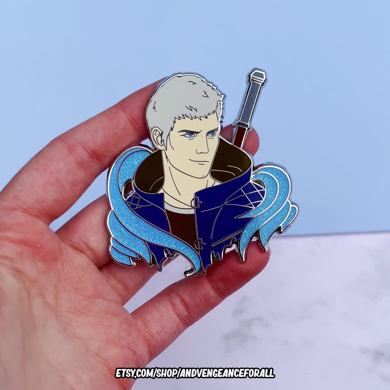 Nero Devil May Cry Jumbo Enamel Pin - Etsy