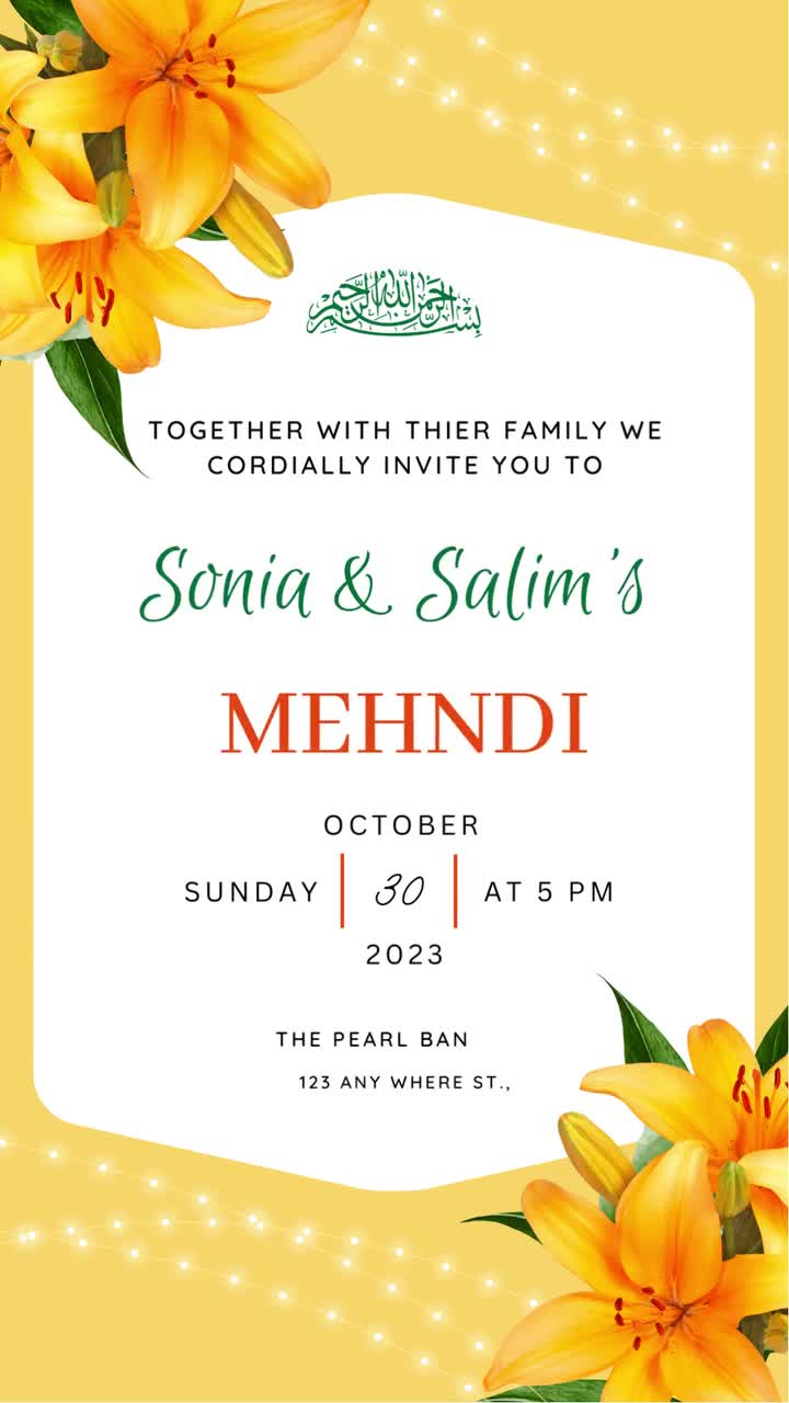 Buy Mehndi Invitation Template as Desi Wedding Invites, Instant Download  Mendhi Invitation & Maiyan Invitations, Maiyaan Invites as Indian Online in  India - Etsy