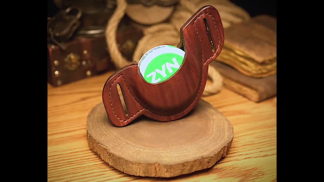 chewing tobacco belt holder Custom Dip Can Holster Snuff Skoal The "Fat Lip" Dip Can