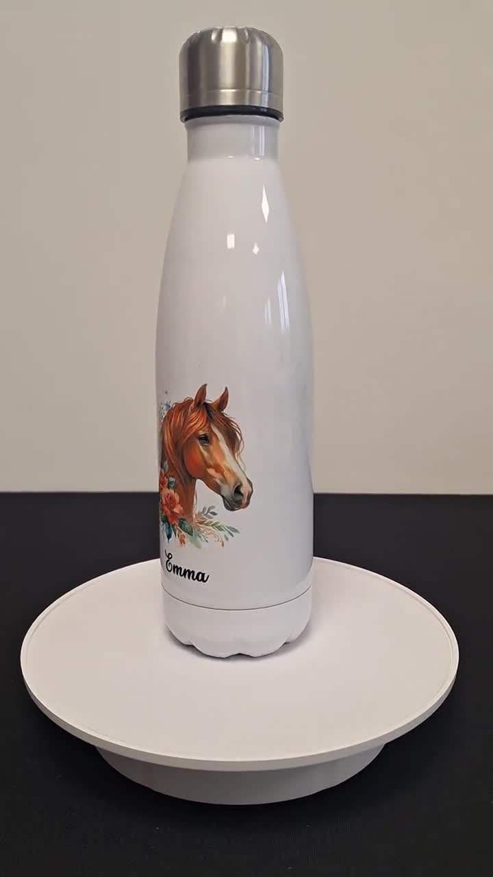 Gourde ou bouteille personnalisée pour enfant Cheval